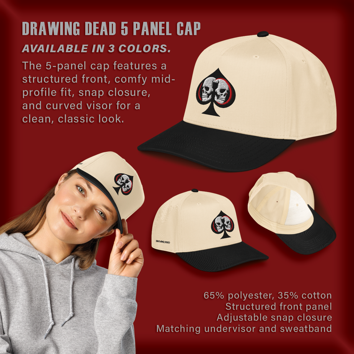 Drawing Dead 5 Panel Cap