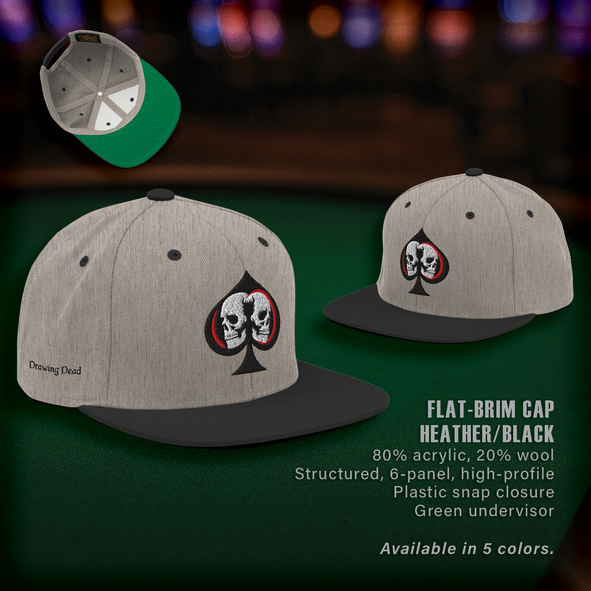 Drawing Dead Flat-Brim Cap