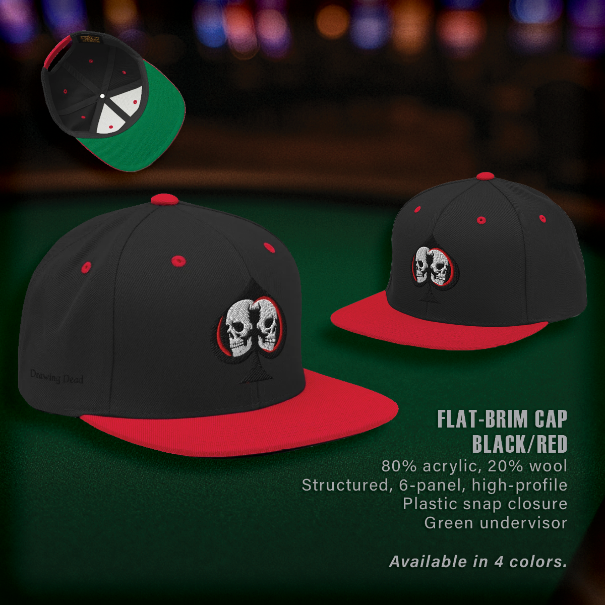 Drawing Dead Flat-Brim Cap