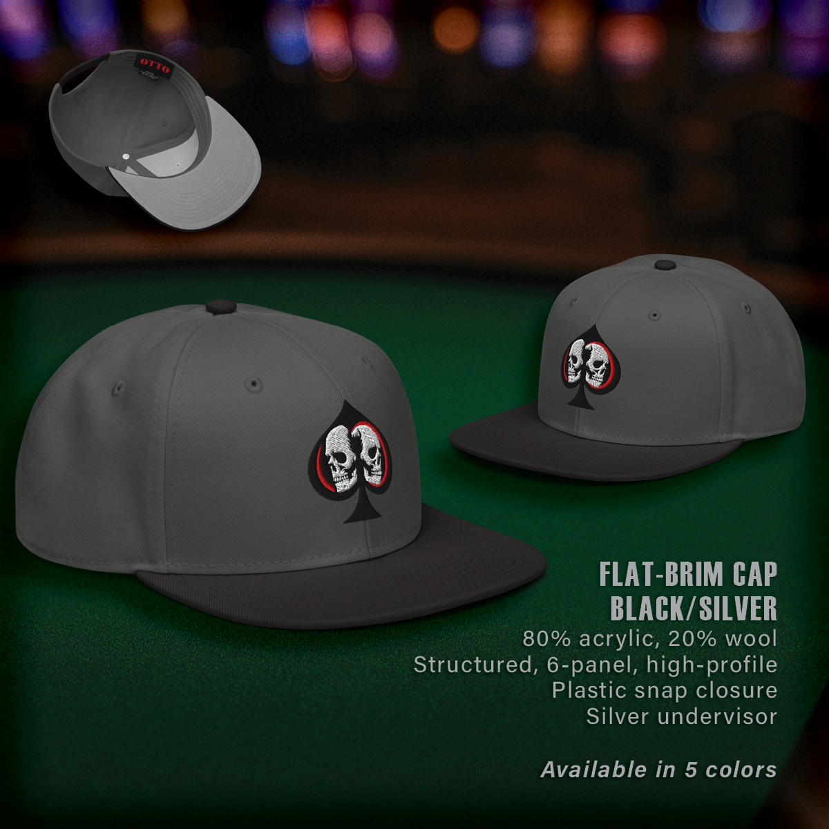 Drawing Dead Flat-Brim Cap